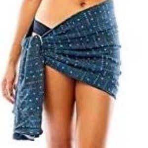 Carve Designs Nassau Sarong or Scarf Gray Blue New NWT One size